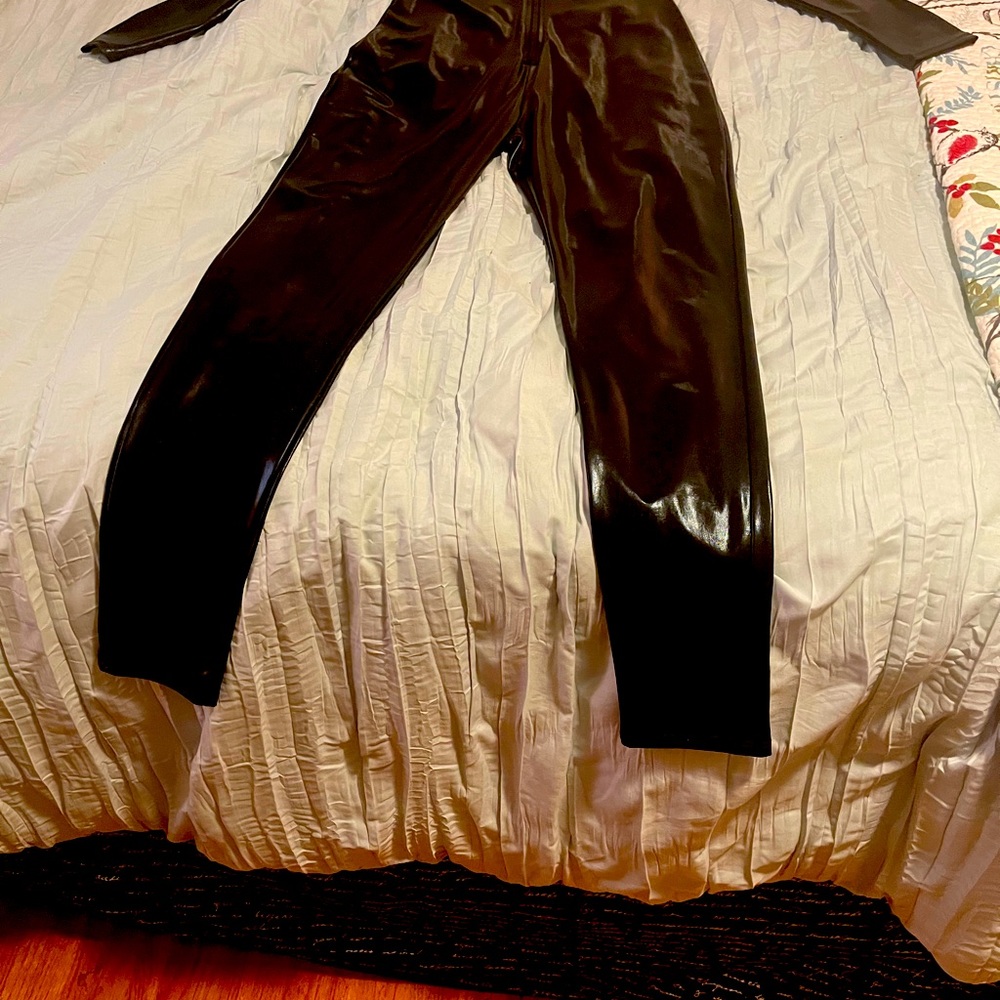 New pleather jumpsuit